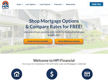 Tablet Screenshot of hpifinancial.com